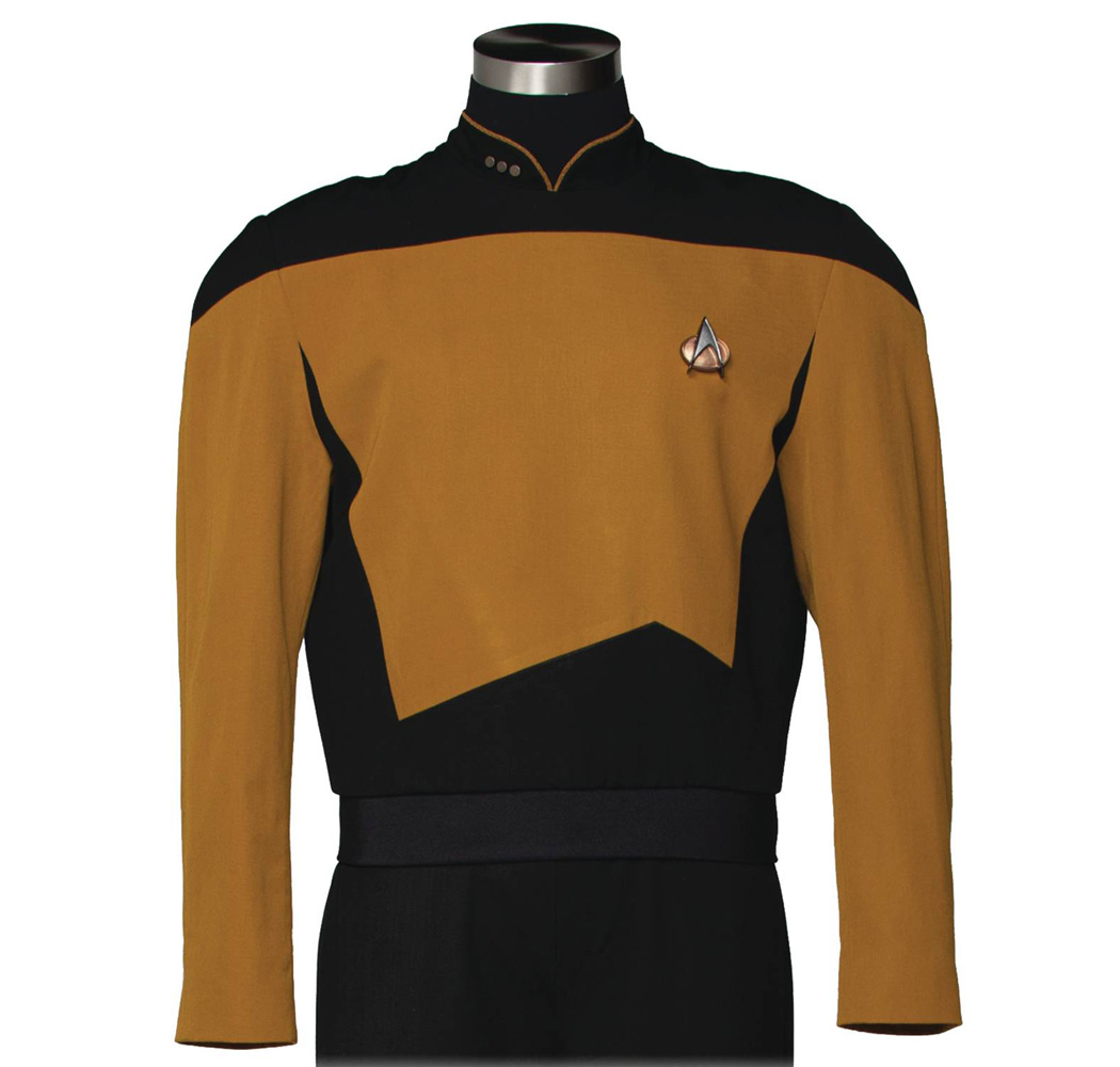 Image: Star Trek: TNG Tunic Replica - Services [Mustard]  (L) - Anovos Productions, LLC