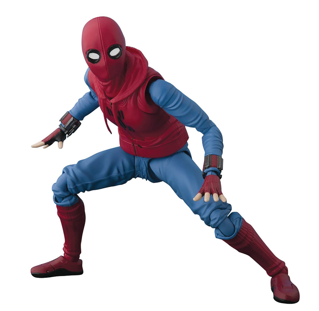 Image: Spider-Man Homecoming S.H.Figuarts Action Figure: Spider-Man  (Home Made Suit version) - Tamashii Nations