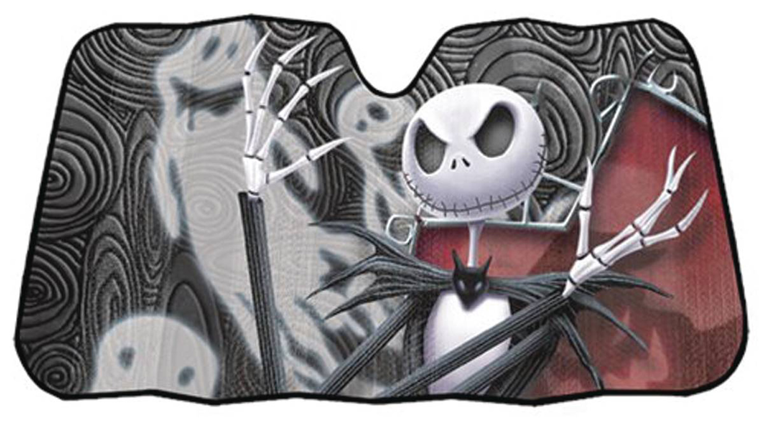 Image: Nightmare Before Christmas Auto Sunshade: Jack Skellington  - Plasticolor Inc.