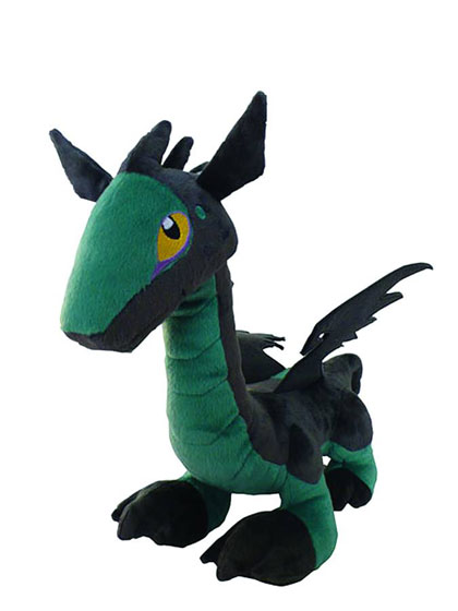 Image: Dark Dragon Child 12-inch Plush  (Gray version) - 