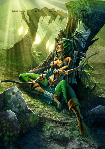 Image: Grimm Fairy Tales Presents Robyn Hood #3 (cover B: Cafaro) - Zenescope Entertainment Inc