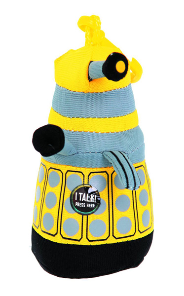 Image: Doctor Who Dalek Mini-Talking Plush: Yellow  - 
