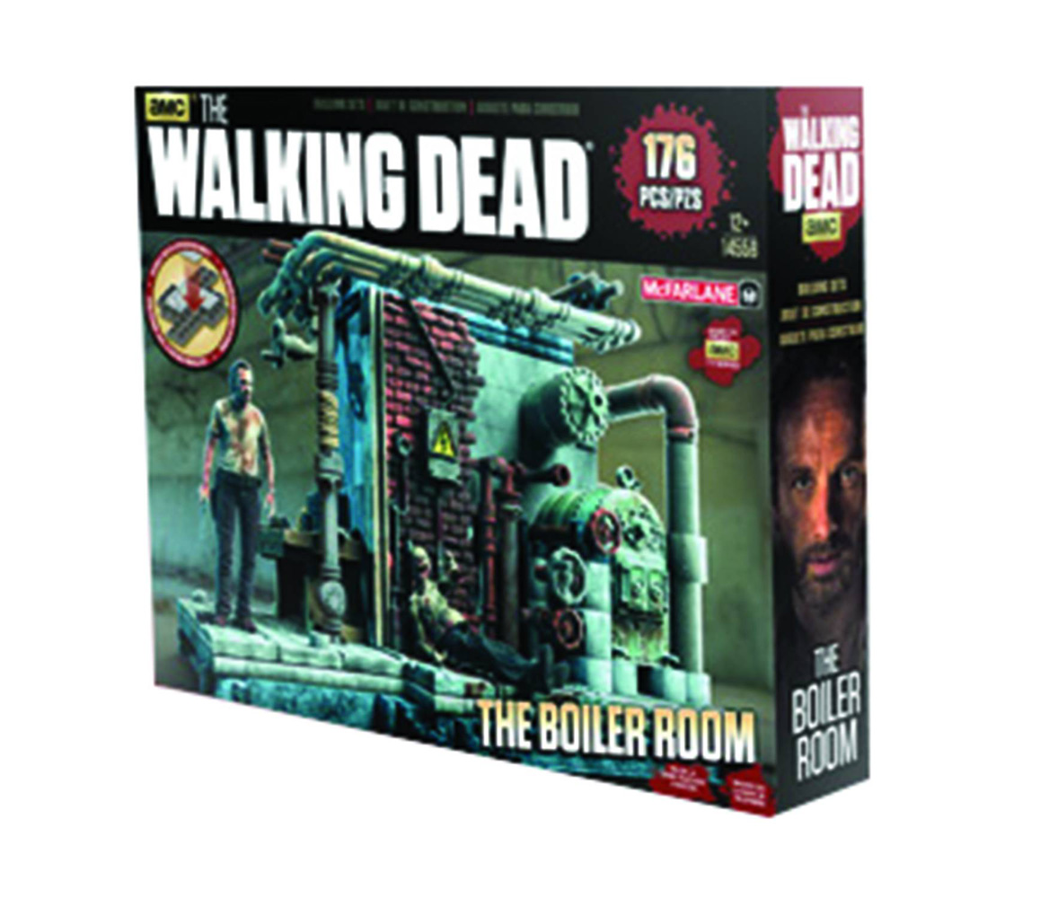Image: Walking Dead TV Build Set Boiler Room Case  - 