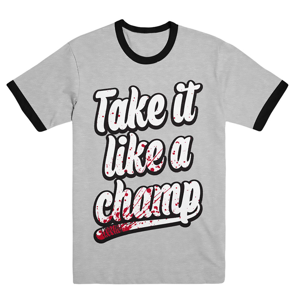 Image: Walking Dead T-Shirt: Take It Like a Champ [Unisex]  (L) - Skybound Entertainment