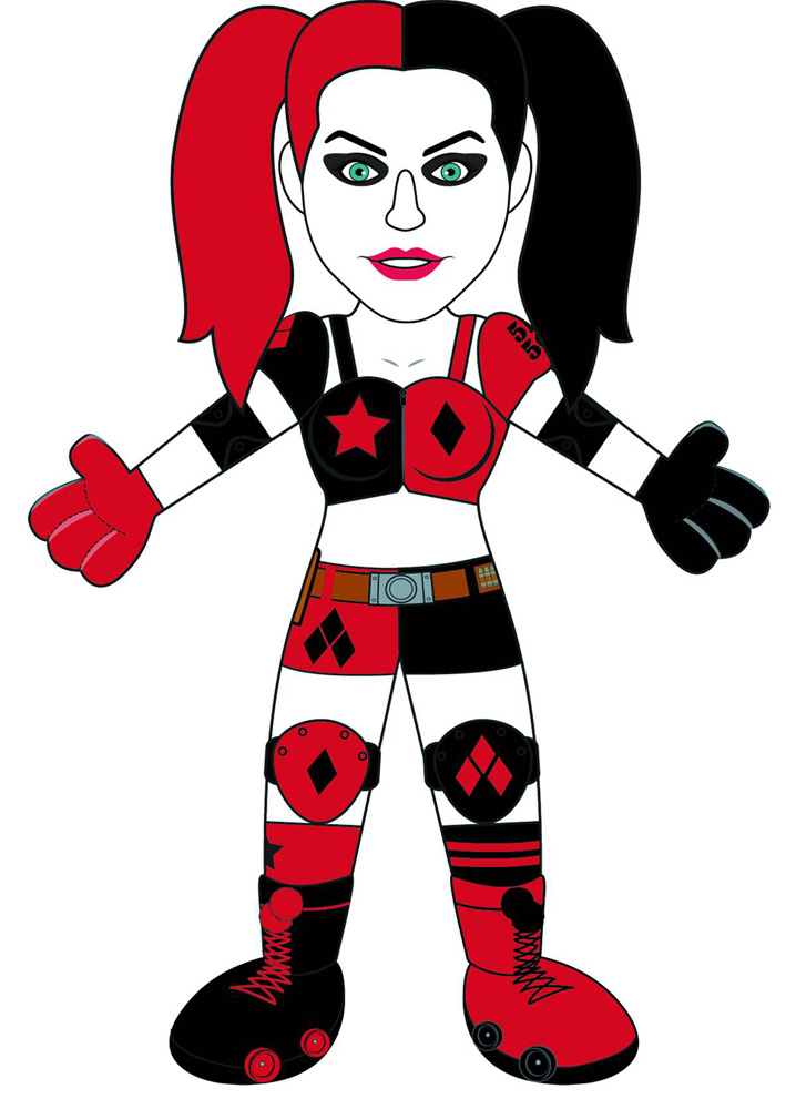 Image: DC Comics 10-inch Plush Figure: Roller Derby Harley Quinn  - Bleacher Creatures