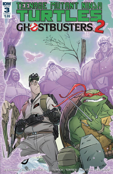 Image: Teenage Mutant Ninja Turtles / Ghostbusters 2 #3 (cover A - Schoening) - IDW Publishing