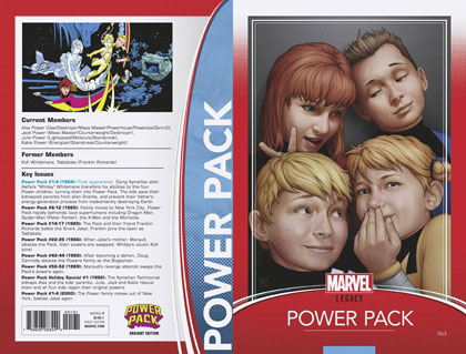 Image: Power Pack #63 (Legacy) (variant cover - Christopher Trading Card)  [2017] - Marvel Comics