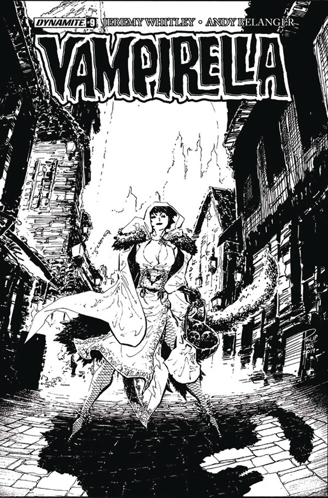 Image: Vampirella Vol. 04 #9 (cover F incentive - Tan B&W) (20-copy)  [2017] - Dynamite