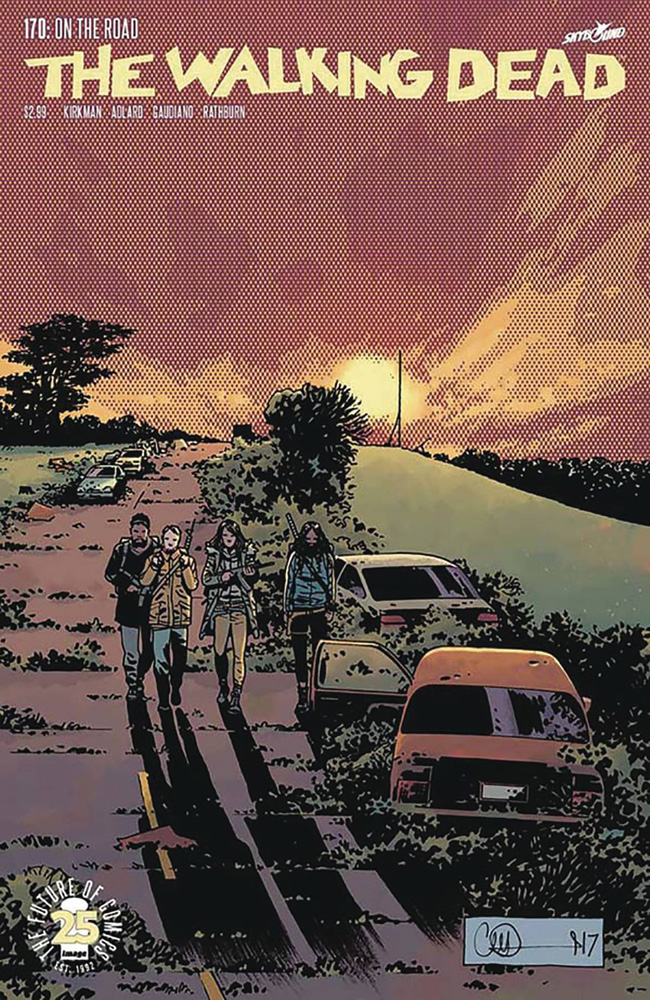 Image: Walking Dead #170 (DFE Limited Series signed in Red by Stefano Gaudiano)  [2017] - Dynamic Forces