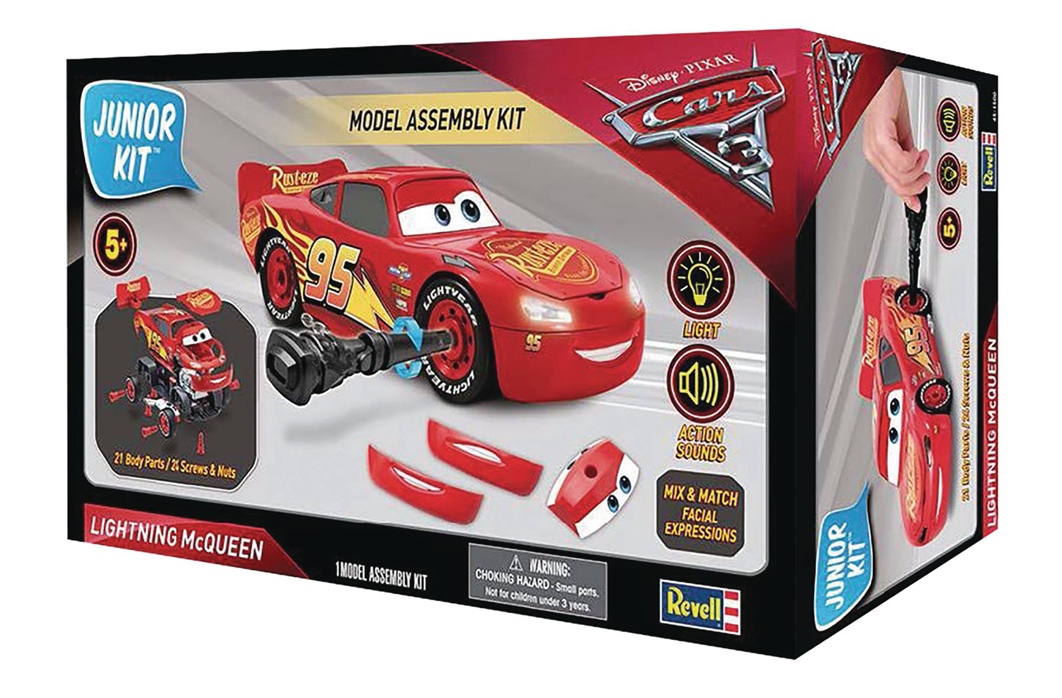 Cars 3 Level2 Jr. Model Assembly Kit Lightning McQueen Westfield Comics