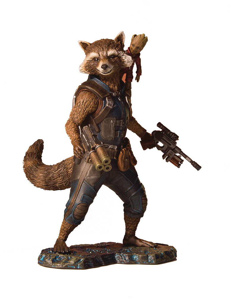 Image: Marvel Guardians of the Galaxy Vol. 2 Collectors Gallery Statue: Rocket & Groot  - Gentle Giant Studios