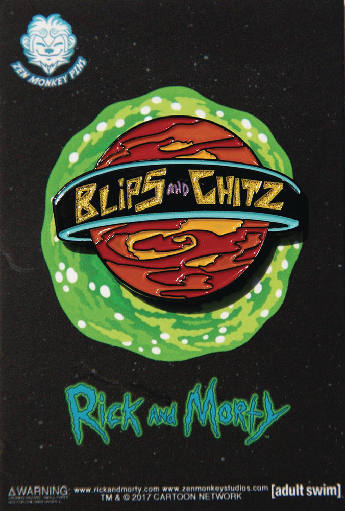 Image: Rick and Morty Lapel Pin: Blips and Chitz  - Zen Monkey Studios LLC