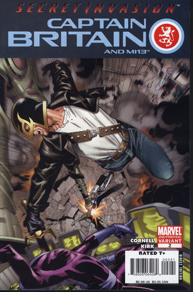 Image: Captain Britian and MI13 #2 (2nd Print Variant Cover)