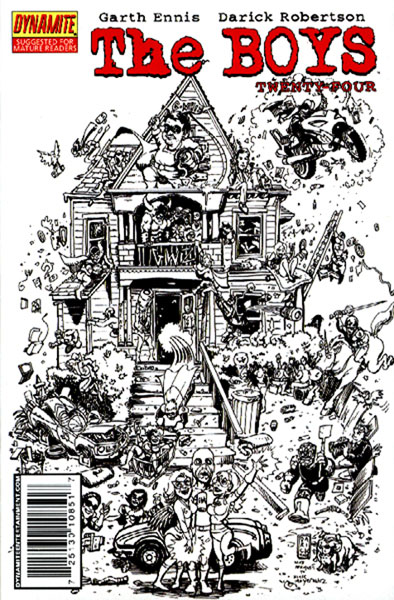 Image: Boys #24 (B&W Variant Cover)