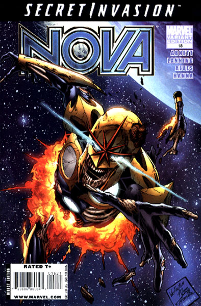 Image: Nova #18 (Zombie Variant Cover)