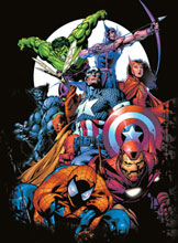 Image: Marvel Assembly Black T-Shirt  (XL)