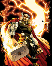 Image: Marvel: 'New Thor' by Turner PX Black T-Shirt  (L)