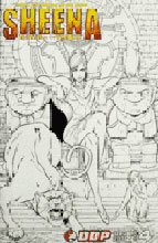 Image: Sheena #4 (B&W variant cover)