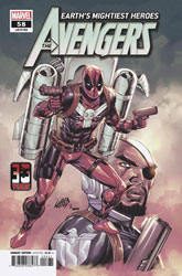Image: Avengers #58 (variant Deadpool cover - Liefeld) - Marvel Comics