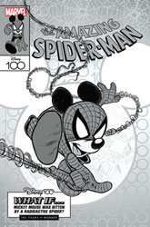 Image: Amazing Spider-Man #35 (incentive 1:100 Disney100 cover - Claudio Sciarrone B&W) - Marvel Comics