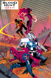 Image: Blood Hunt #1 (variant foil cover - Javier Fernandez) - Marvel Comics