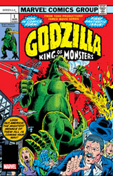 Image: Godzilla No. 1 Facsimile Edition  (variant foil cover - Herb Trimpe) - Marvel Comics