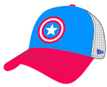 Image: Captain America Truckers Mesh Adjustable Cap 
