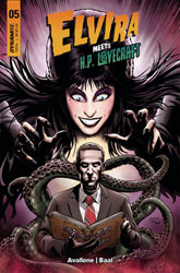 Image: Elvira Meets HP Lovecraft #5 (cover B - Baal) - Dynamite