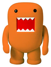 Image: Domo 4-inch Flocked Vinyl Figure: Tangerine 