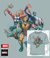 Image: Avengers: Truth Bearers Silver T-Shirt  (L)