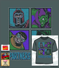 Image: Marvel Villians: Partners in Crime Charcoal T-Shirt  (XL)