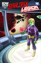 Image: Star Trek / Legion of Super-Heroes #1 (10-copy Braniac incentive cover) (v10)