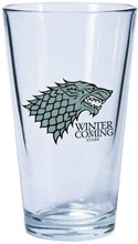 Image: Game of Thrones Pint Glass Stark Sigil 