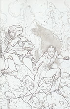 Image: Hypernaturals #4 (20-copy Green Sketch incentive - cover D) (v20)