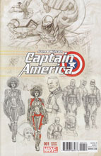 Image: Captain America: Sam Wilson #1 (Acuna design variant cover - 00151) - Marvel Comics