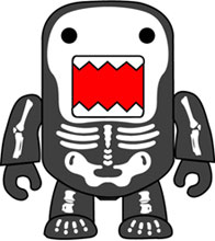 Image: Domo Qee 2-Inch Figure: Skeleton 