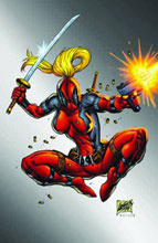 Image: Lady Deadpool by Liefeld Poster 