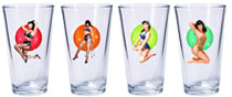 Image: Bettie Page Pint Glass Set 