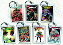 Image: DC Comics 75th Anniversary 7-Piece Keychain Set 