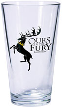 Image: Game of Thrones Pint Glass: Baratheon Sigil 