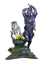 Image: G.I. Joe Gallery DCD 40th PVC Statue: Snake Eyes  (PX variant) - Diamond Select Toys LLC