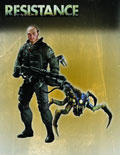 Image: Resistance Series 1 Action Figure: Nathan Hale with Swarmer 