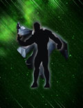 Image: Blackest Night Series 1 Action Figure: Black Lantern Earth 2 Superman 