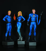 Image: Fantastic Four Statue 3-Pack 