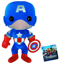 Image: Avengers Movie Plush: Captain America  (7-inch)
