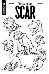 Image: Disney Villains: Scar #1 (cover J incentive 1:20 - Character Design)  [2023] - Dynamite