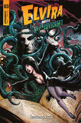 Image: Elvira Meets HP Lovecraft #3 (cover B - Baal) - Dynamite