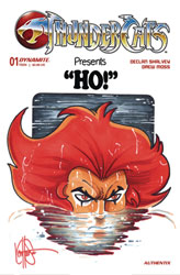 Image: Thundercats #1 (variant DFE signed & Remarked - Haeser Homage sketch) - Dynamic Forces