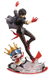 Image: Persona 5 Artfx J Statue: Dancing Star Hero & Morgana  - Kotobukiya