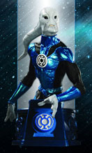 Image: Heroes of the DC Universe Bust: Blackest Night Blue Lantern Saint Walker 